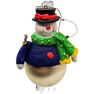 🎄Glass Ball Snowman Holiday Ornament
